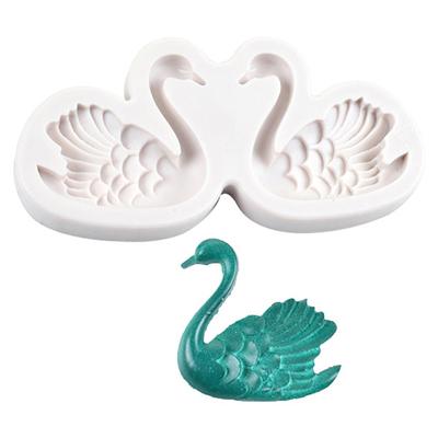 Formy silikonowe Para Swan Formy do dekoracji ciast kremówki Formy do mydła