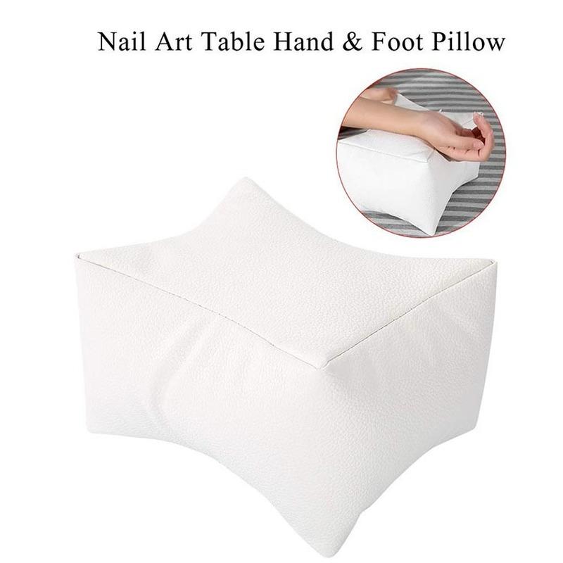 Nageltisch Kissen Hand Fußstütze Maniküre Pediküre Nagelkissen Halter Schreibtisch Armlehne Handkissen Professionell Weich PU Nagelwerkzeuge