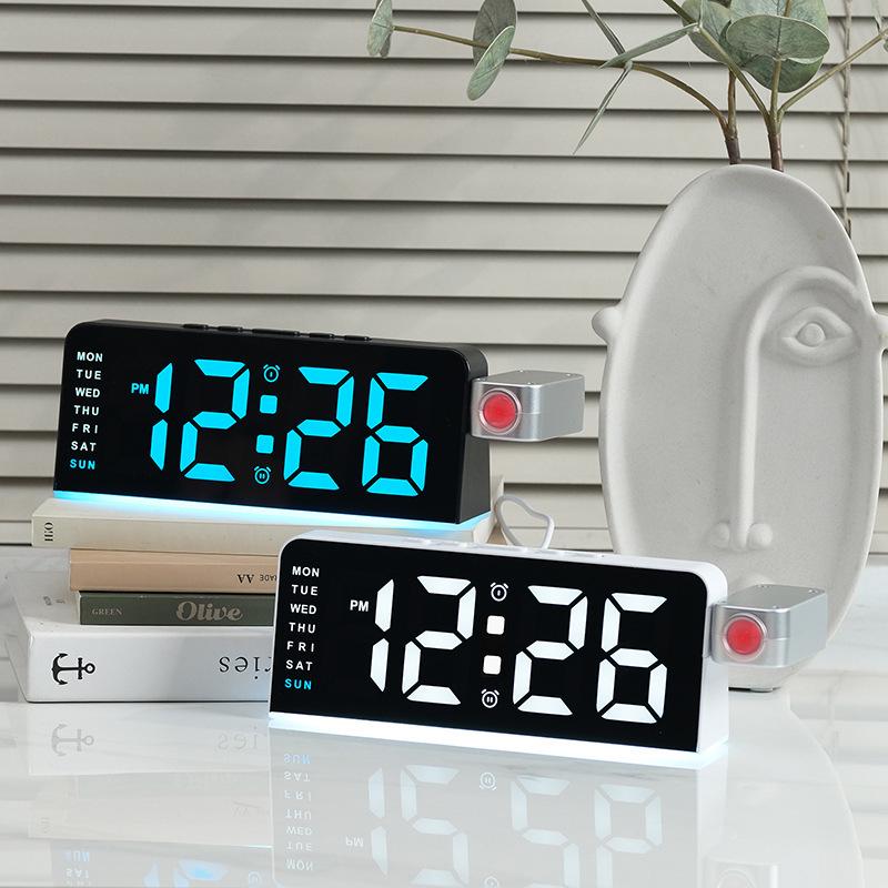 Cross-Border Bestseller: GH9019 LED Ambient Projection Alarm Clock
