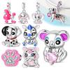 Originalcoppercute Pets Charms Animals Dog Unicorn Beads Pendant Fit 3Mm Bracelet Diy For Women Fine Jewelry Gift