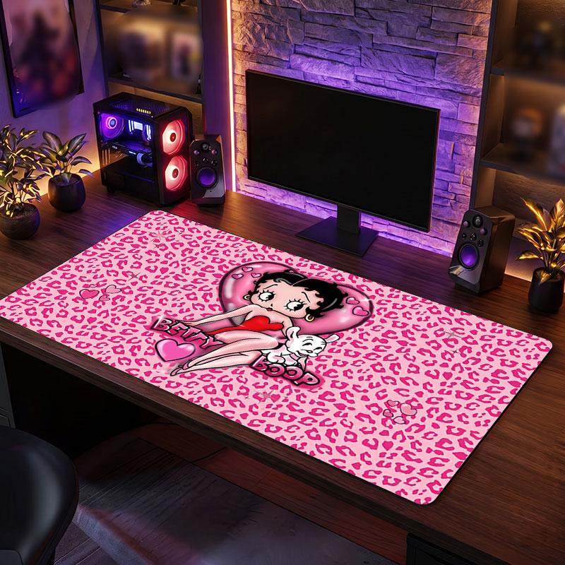 Big Mouse PadBetty Boop Extended Soft Desk Mat Gaming Office Computer Table Decor Mat