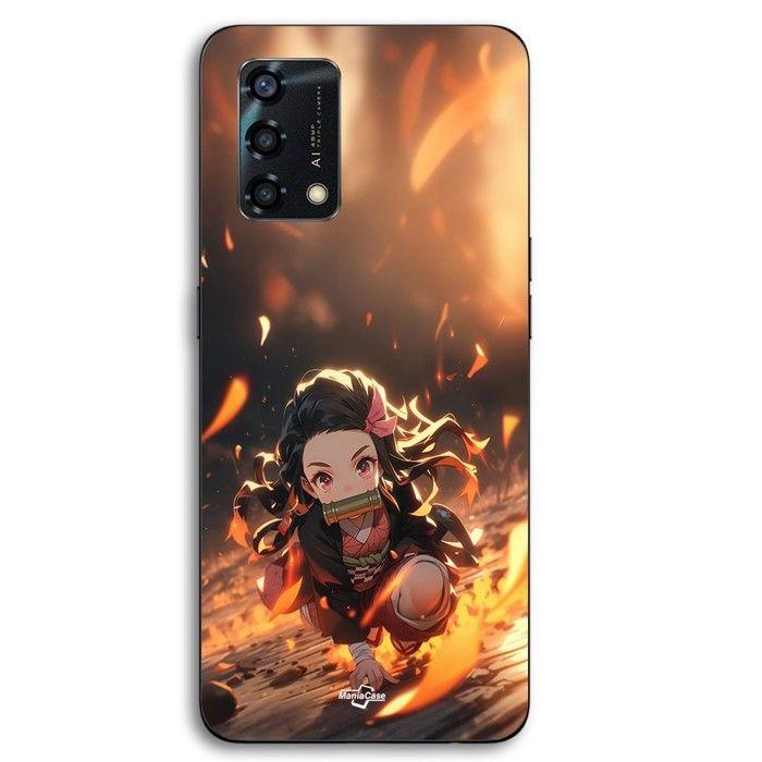 Coque Pour Oppo A95 Demon Slayer Nezuko 3D art anime Manga Maniacase