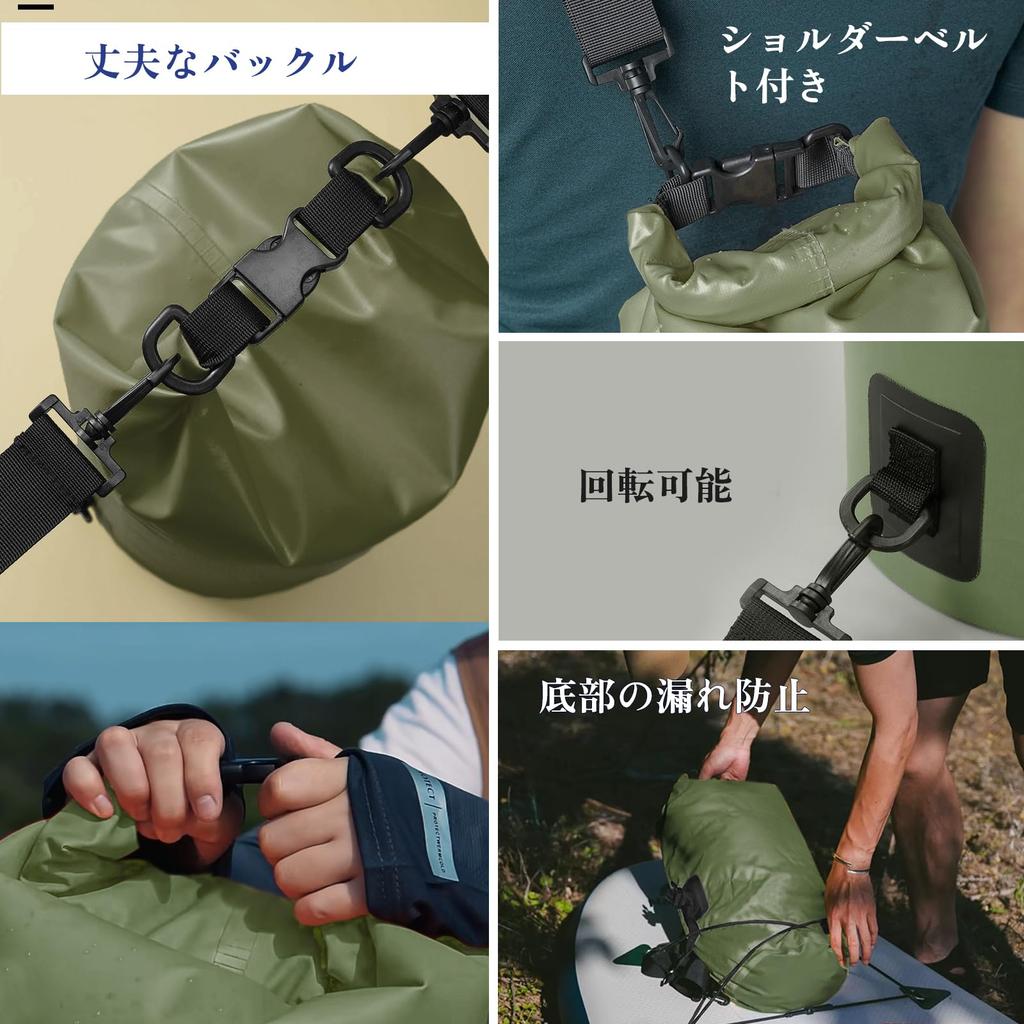 Unigear Dry Bag Wasserdichte Tasche mit wasserdichter Tasche Trommeltyp Neues Material Wasserdicht Staubdicht 9 Farben 6 Größen 2L 5L 10L 20L 30L 40L Rikyu