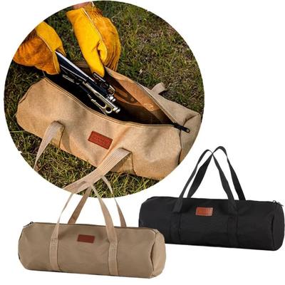 Oxford Cloth Camping Tent Storage Bag Cylindrical Bag Hiking Tool Handbag  Outdoor