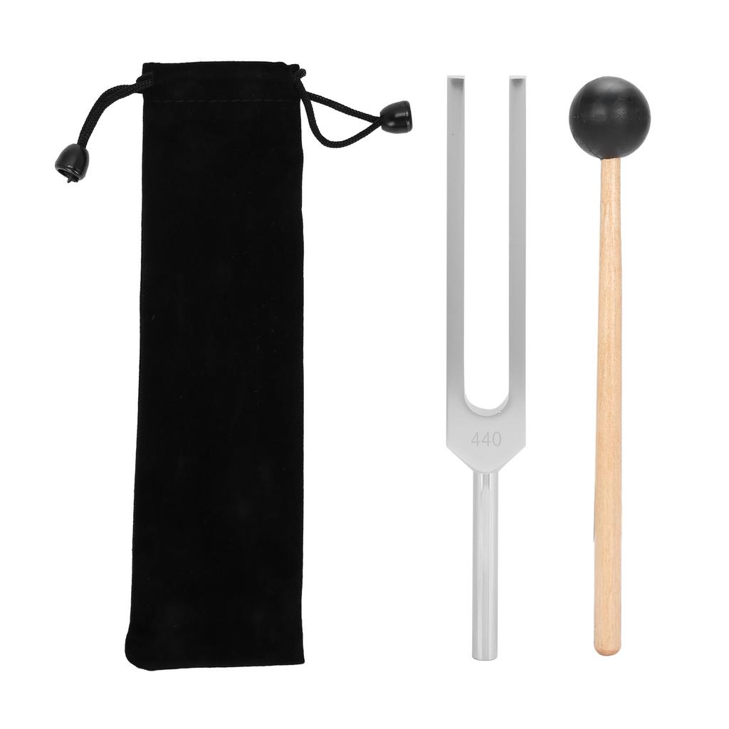 Diapason in lega di alluminio per terapia di guarigione sonora a 440 Hz, set di strumenti per martelli diapason
