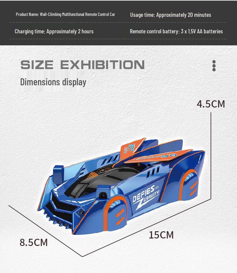 Infrared Wall Climbing Remote Control Car with Drifting Stunt Capabilities - Children's Racing Toy