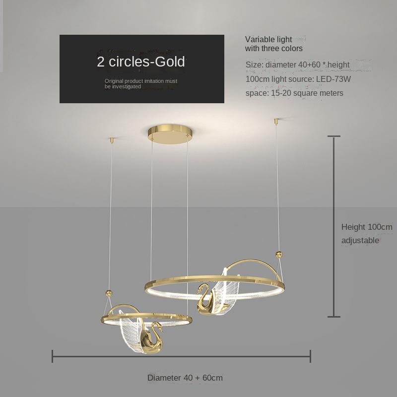 

Современный светильник Роскошный подвесной светильник в форме лебедя для спальни, кровати, двухуровневой лестницы, вращающейся лампы, подвесного светильника для столовой, коридора, крыльца, бара