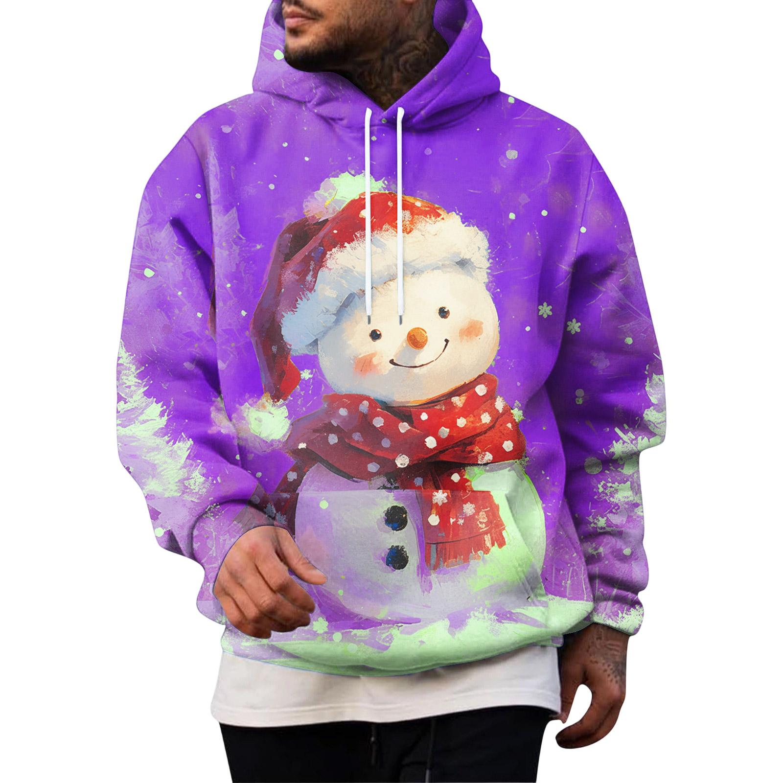 

Чоловічий Спортивний Дозвілля Довгий Рукав З Кишенею Капюшон Худі XL фіолетовий