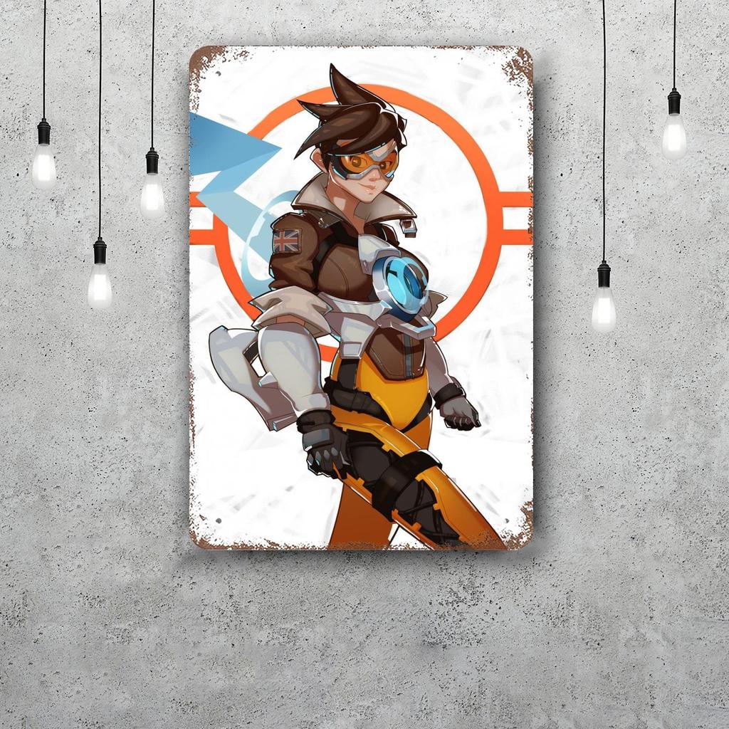 Overwatch Classic Poster Rusty Metal Plaque Retro Decorative Plate Bar Man Cave Garage Club Metal Sign Wall Decoration
