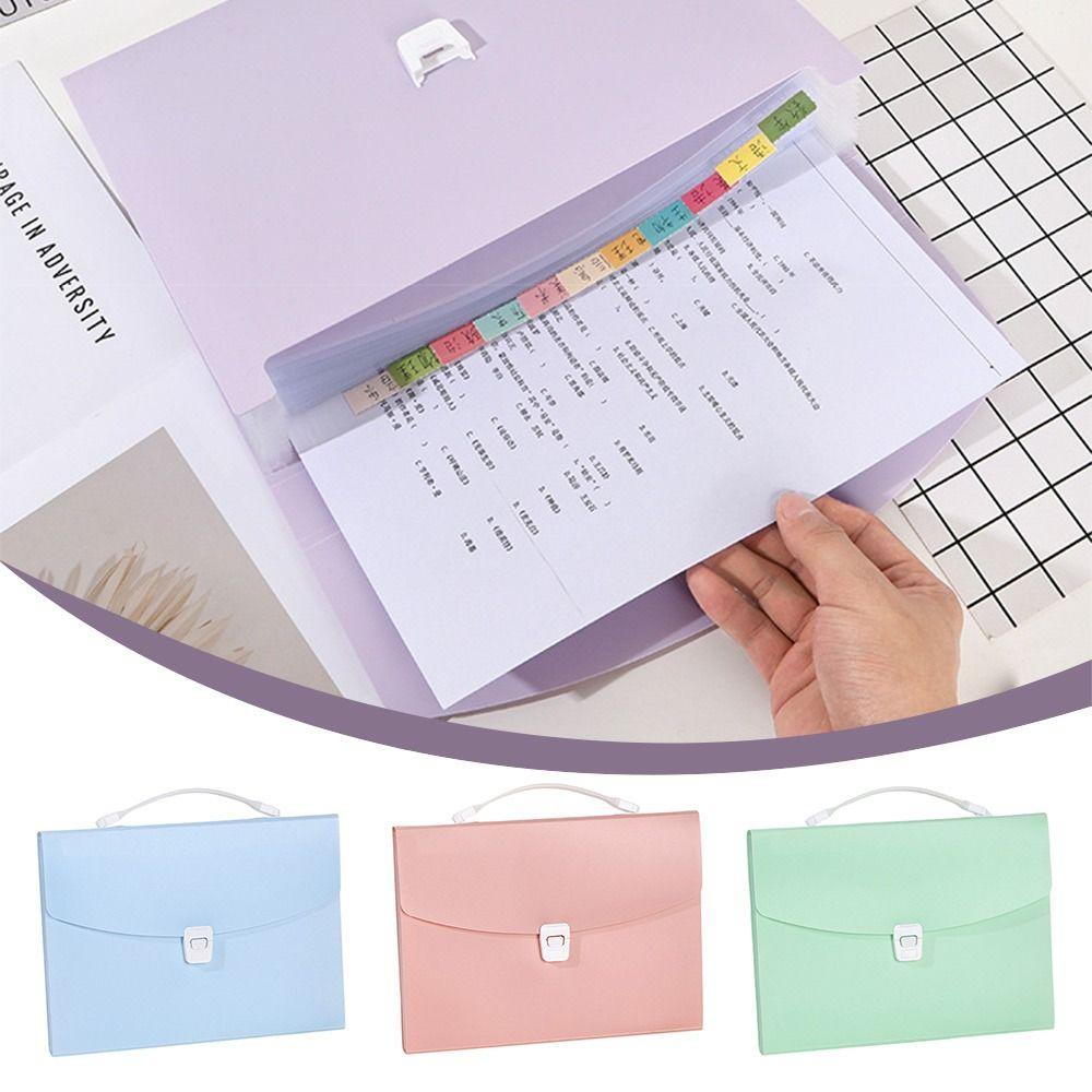 Multi-layer Expanding A4 File Folder 12-Layer Accordian Organizer  Office School Stationery