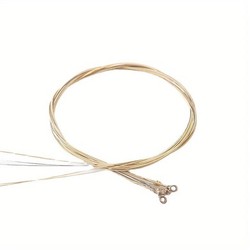 6Pcs/Set High-Quality Acoustic Guitar Strings - Replacement Guitar Strings Premium Guitar Accessories