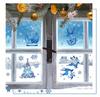 1pc Gold Powder Ice and Snow Santa Claus Glass Stickers Shop Window Decoration Atmosphere Electrostatic Stickers, Christmas