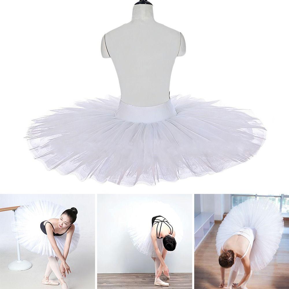 Professional Ballet Tutu White Princess Dress Fashion Ballet Dress  Women