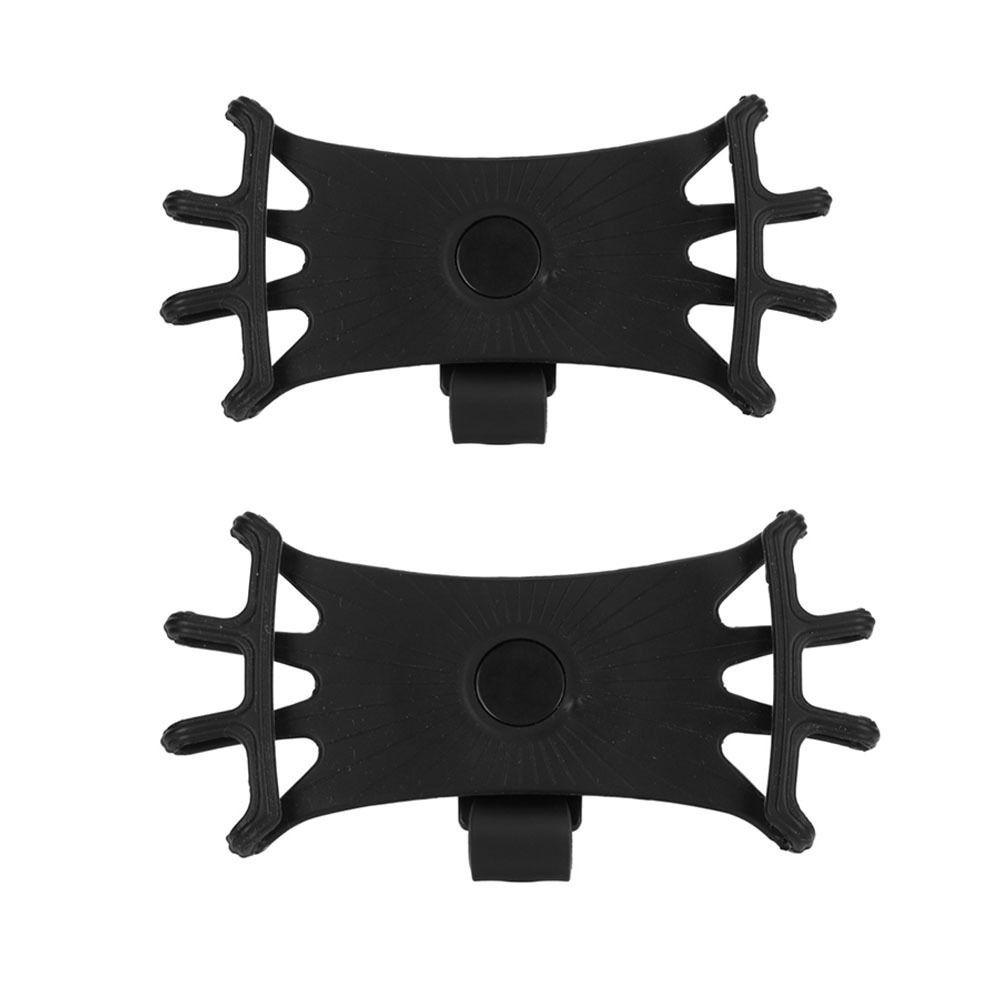 2 Pcs Silicone Mobile Phone Holder Shockproof Bicycle Phone Holder Handlebar Stand Bracket  Cycling