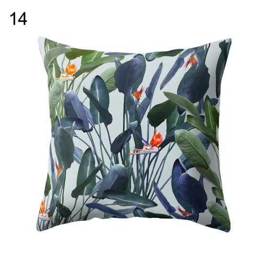 Talos moderner dekorativer Kissenbezug mit Blattdruck, für Zuhause, Sofa, Überwurf, Kissenbezug mit Reißverschluss