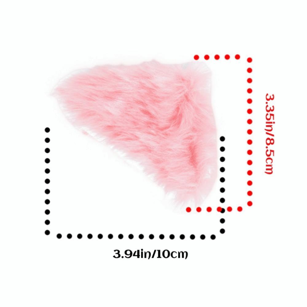 2Pcs Pink Helmet Accessories Plush Cat Ears for Helmet Motorcycle Helmet Plush Ears  Outdoor Sports