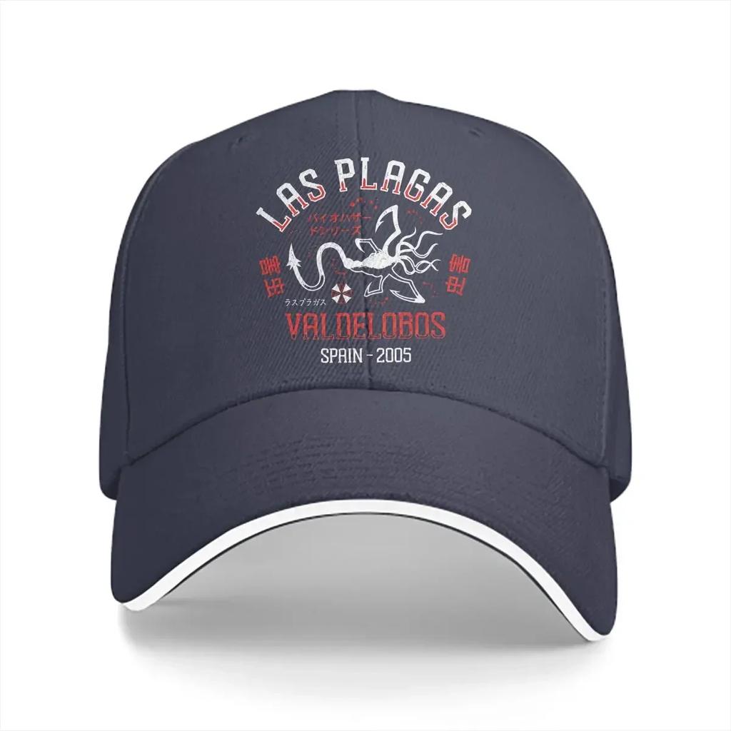 Washed Men's Baseball Cap Las Plagas Crest Trucker Snapback Caps Dad Hat Dead Space Golf Hats