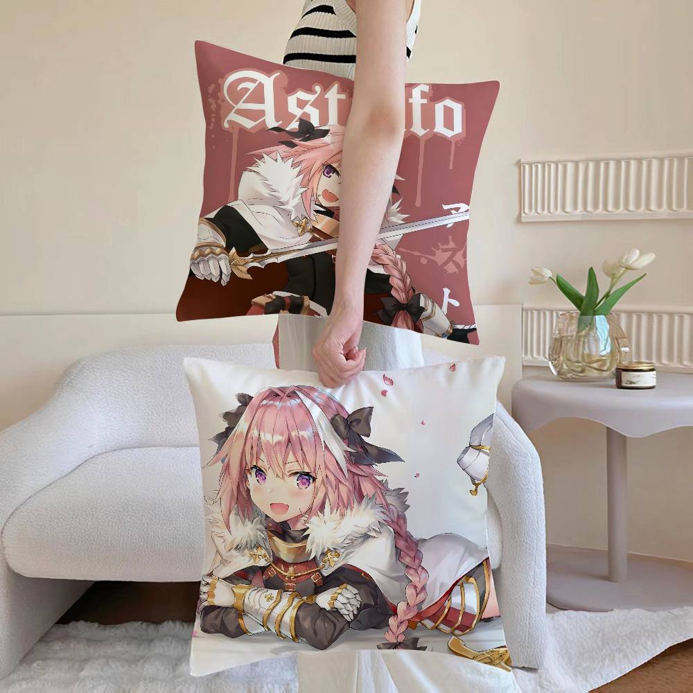 Game F-Fate Grand Order-MT Astolfo Pillow Case Printed Brushed Fleece Pillow Baby Skin-Touch Eco-Friendly Dye-Sublimat