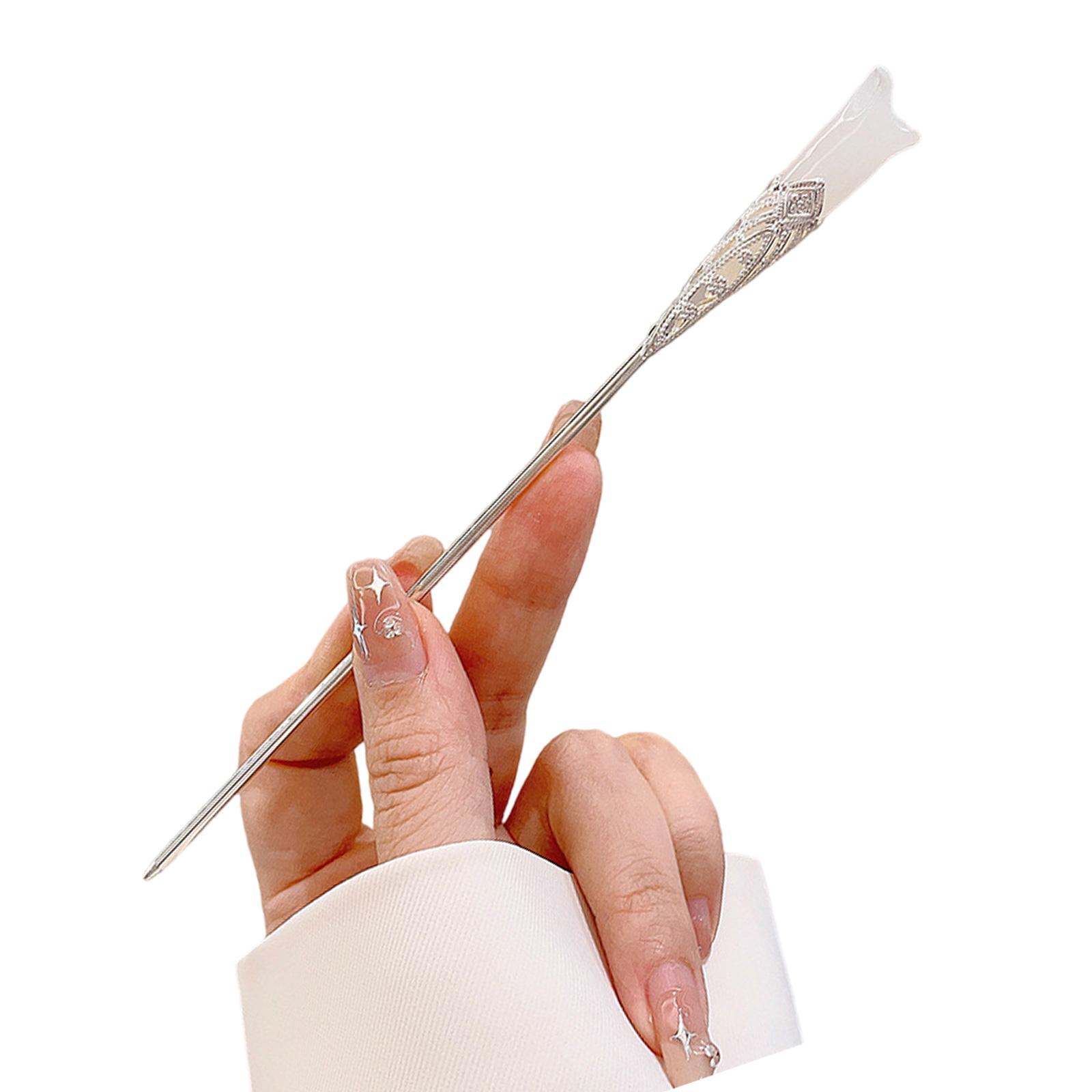 

Традиционная китайская заколка для волос с цветочным и кисточным декором, практичное металлическое украшение для волос, подходит для различных причесок 5