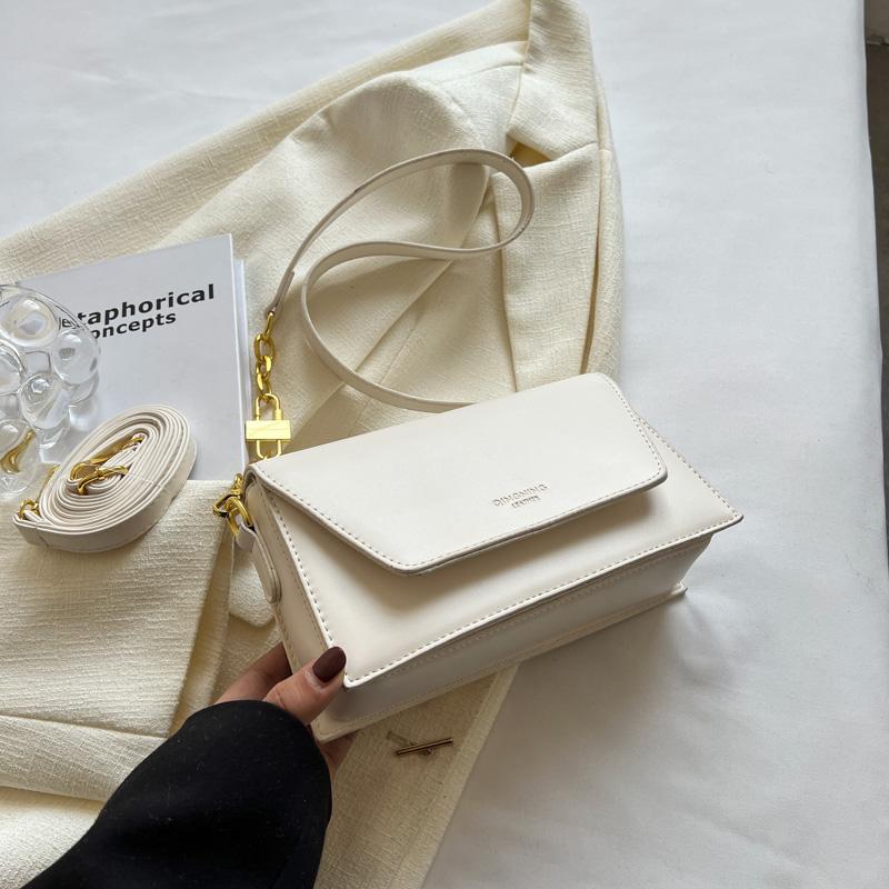 Green Flap Crossbody Bags for Women 2024 Winter Designer Fashion Trend Small Leather Shoulder Bag Handbags and Purses