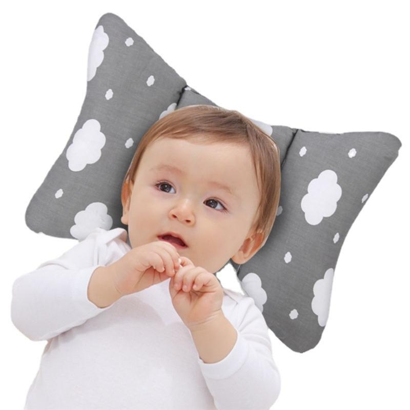 Portable Baby Travel Pillow Vibration Reduction Core Neck Protection Soft Cotton Cushion For Strollers Bassinet