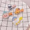 Adorable Cartoon Rabbit Hair Clips for Kids - Embroidered Bangs & Side Clips