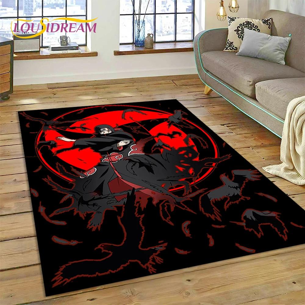 Cartoon 3D I-Itachi Japan Anime  Area Rug,Carpet Rug for Living Room Bedroom Sofa Doormat Decoration, Kids Non-slip Floor Mat