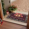 VIKAMA Christmas Bell Welcome Door Mat Winter Home Decoration Balcony Corridor Floor Mat Indoor Outdoor Entrance Carpet