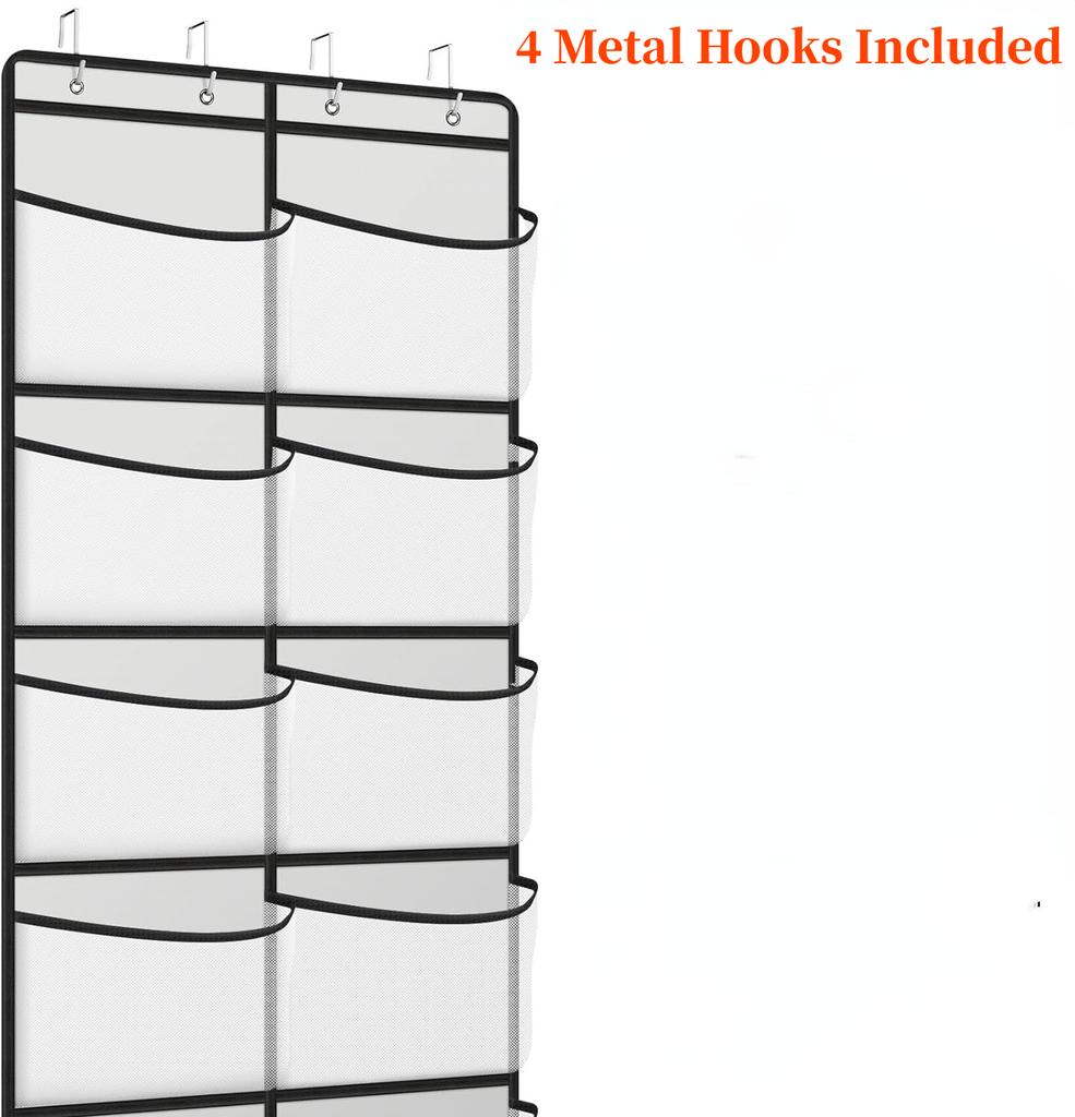 5/10 Grids Over The Door Storage Organizer Bag,Multi-layer Hanging Bags with Hook for Kids Toys Sundries,Fabric Closet Organiser