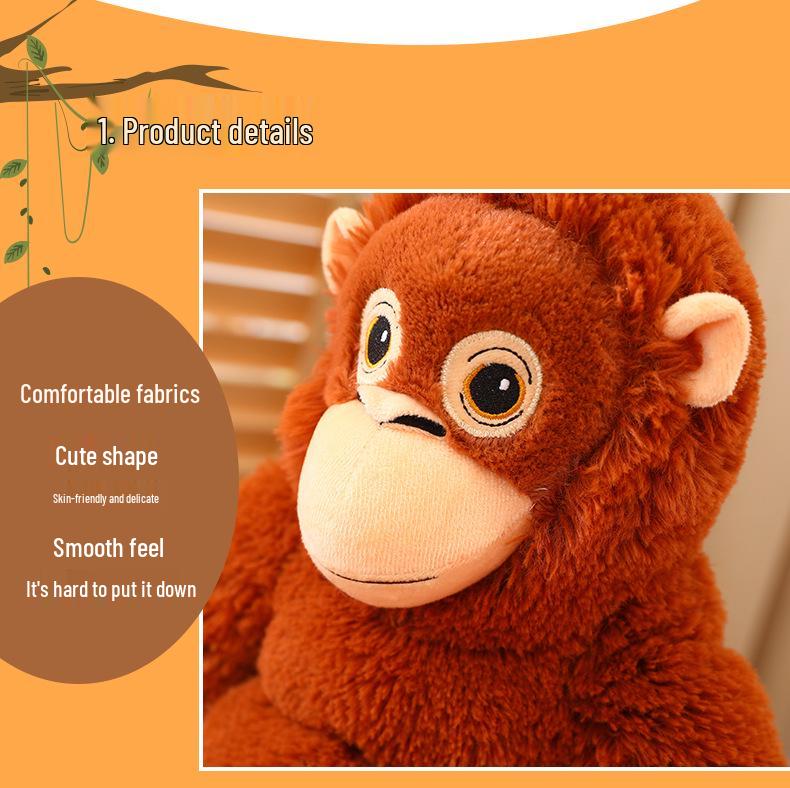 Long-Armed Gorilla Plush Toy & Backpack for Women