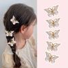 5PCS Colorful Gradient Three-Dimensional Butterfly Hair Clip, Sweet And Fairy Girl Headband, Cute Girl Heart Hair Clip