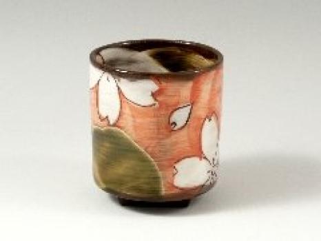 Arita Ware Kikusho Kiln Oribe Nozakura Group Teacup 20805 (couple Teacup)