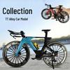 Cross Alloy Bicycle Model - Double Shock Mountain Bike Toy with Variable Speed & Front/Rear Absorbers - Ornament Gift