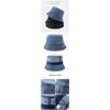 Denim Eimerhut, gewaschener und distressed Denim Hut, Outdoor Sonnenschutz Basin Hat für Männer und Frauen