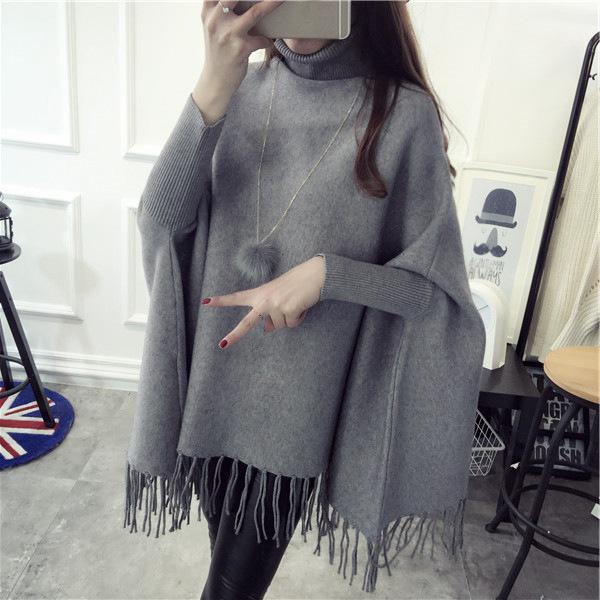 2021 Female Wrap and Swing Women Sweaters Winter  Leisure Long Sleeve Out Jacket  Long Section Tops