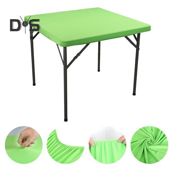 Obrus na stół w kwadratowym rozmiarze 33,8 x 33,8 cala, elastyczny, elastyczny obrus koktajlowy