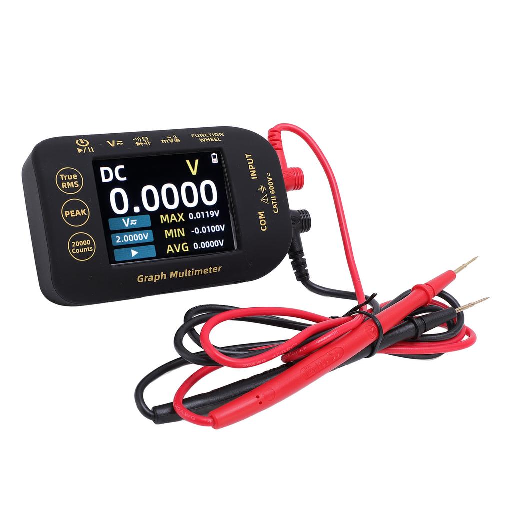 PV Digital Multimeter 20000 Counts 2.8 Inch TFT Screen Rechargeable Graphical Multimeter Photovoltaic Electrical Tester
