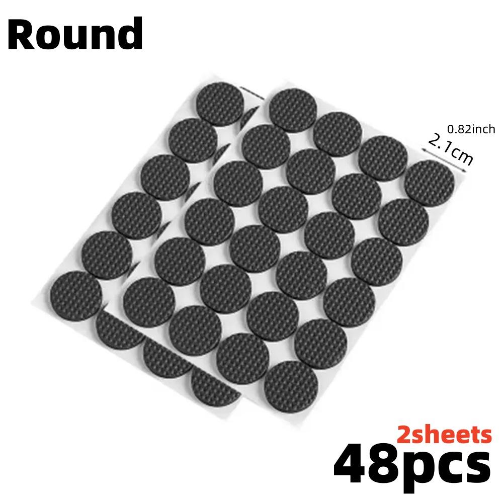 12/180pcs Seat Furniture Silent Pads Table Chair Foot Protection Multi-functional Sticky Mat Set Anti-Slip Home Floor Protector