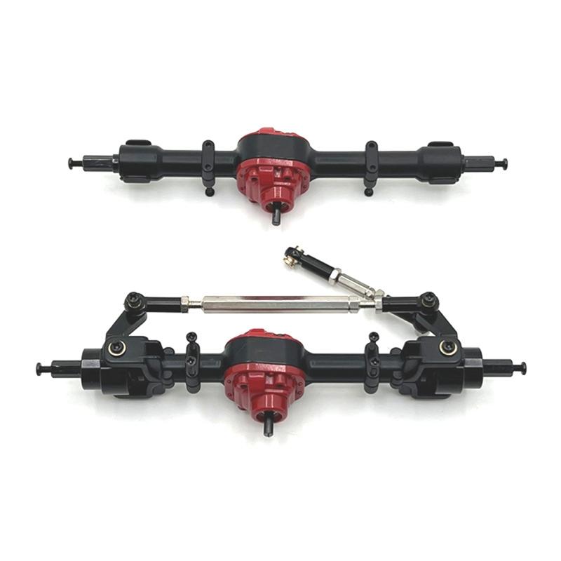 New Front and Rear Axle Assy for MNMODEL 1/12 MN82 LC79 MN78 Remote Control Car Parts Metal Upgrade Black