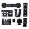 Auto Dashboard Button Repair Kit With Light Transmitting Symbols Durability Stickers For SUV Control Panel Maintenance