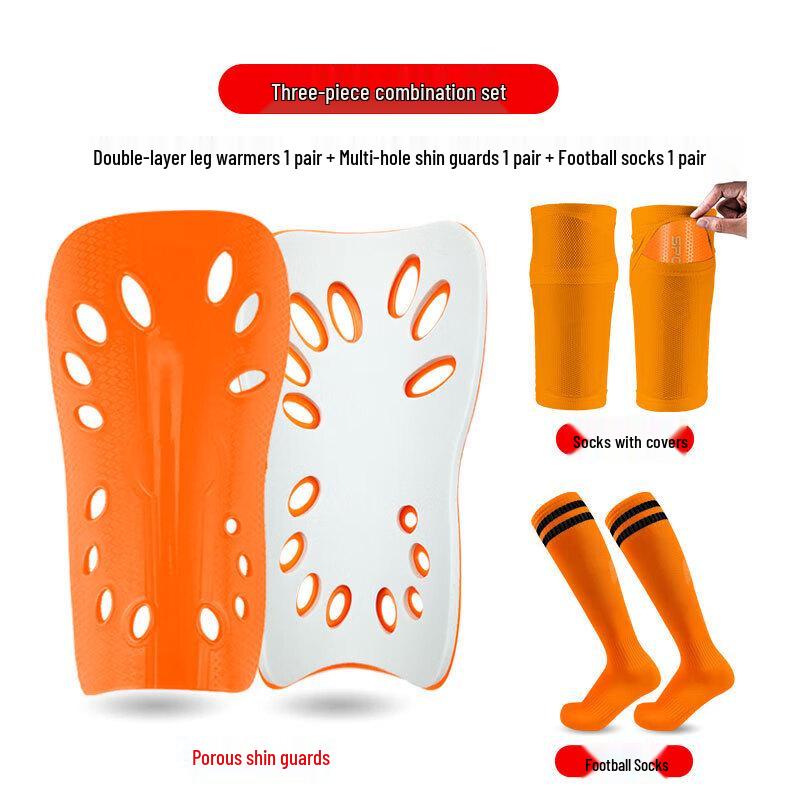 Kids Football Shin Guard & Sleeve Set