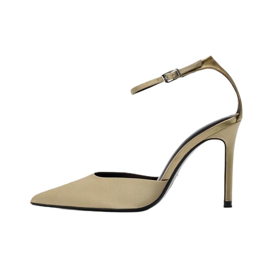 Zara Eleganti Tacchi Alti con Tacco a Spillo da 9cm Scarpe da Donna Verdi 1236610069