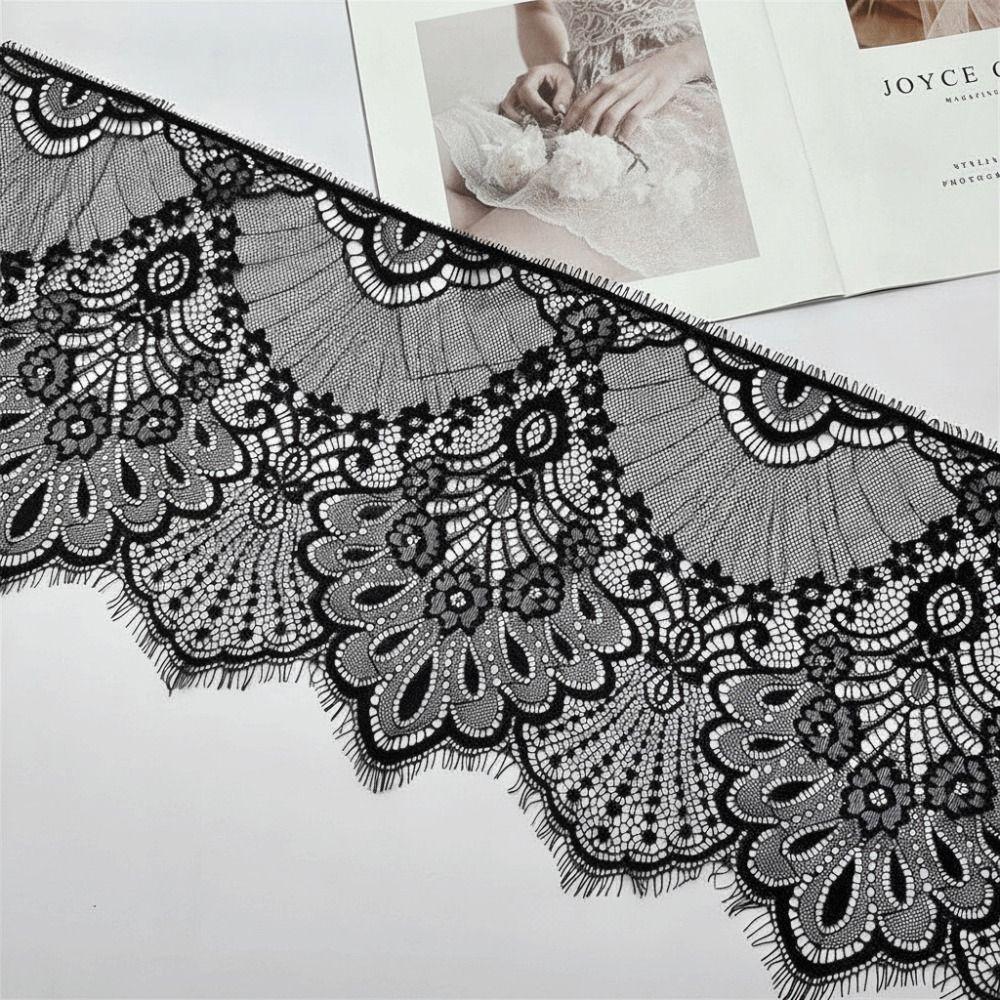3 Yards Length Lace Trim Accessories Skin-friendly Material DIY Lace Fabric Home Embroidery