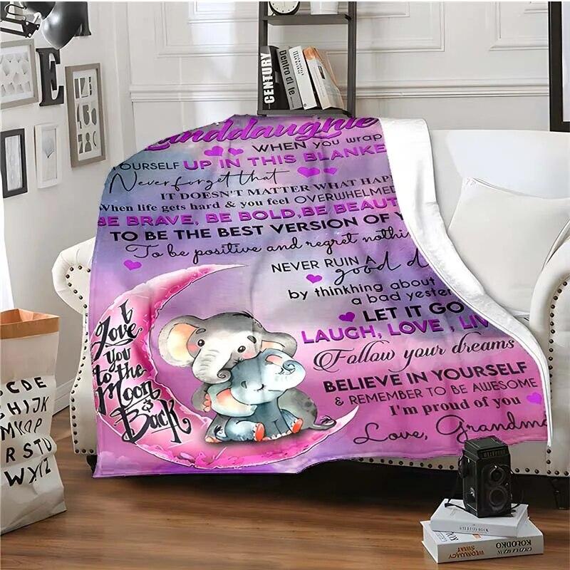 Letter 3D Print Deka mému dítěti Rodičům a milovníkům Teplá deka do obývacího pokoje Měkká flanelová deka pro dospělé a děti
