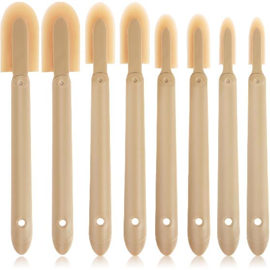 8PCS Rubber Caulking Tool Kit, Caulking Finishing Tool Rubber, Silicone Caulking Tool Caulk, Grout Sealant Applicator Tool, 4 Size Rubber Spatula
