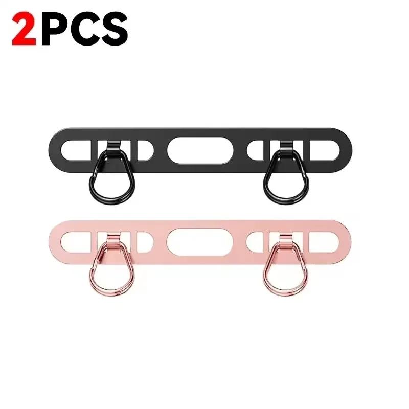 Xiaomi 4/1PCS Luxury Stainless Steel Mobile Phone Lanyard Patch Gasket Upgrated Metal 0.4mm Thin CellPhone Tether Tab Safety Connecter