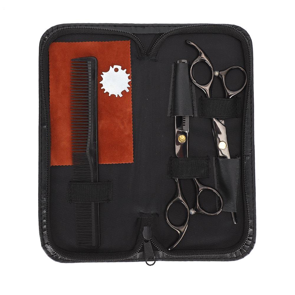 6 Inch Professional Hair Cutting Thinning Scissors Salon Barber Hairdressing Shears Black