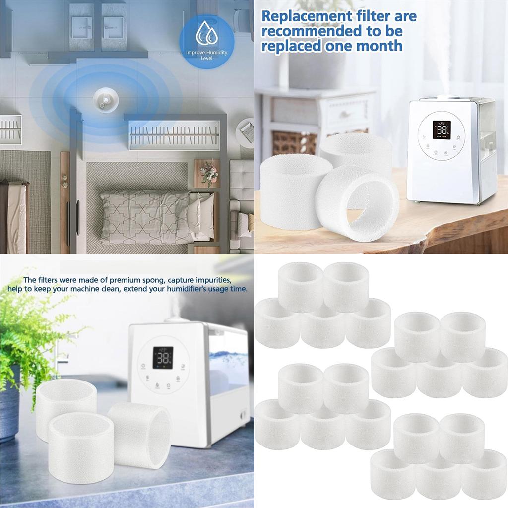 Humidifier Replacement Filters Humidifier Part Water Filter for Enhancing Indoor Air Comfort and Device Lifespans