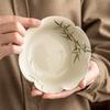 Jiu Mu Qing Ceramic Petal Tea Saucer