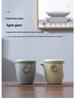 Compact Ru Kiln Travel Tea Set: Portable Quick-Brew Teapot & Teacups for One